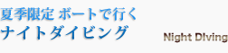 石垣島でナイトダイビング