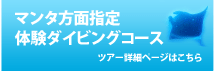 川平湾マンタ方面指定体験ダイビングコース